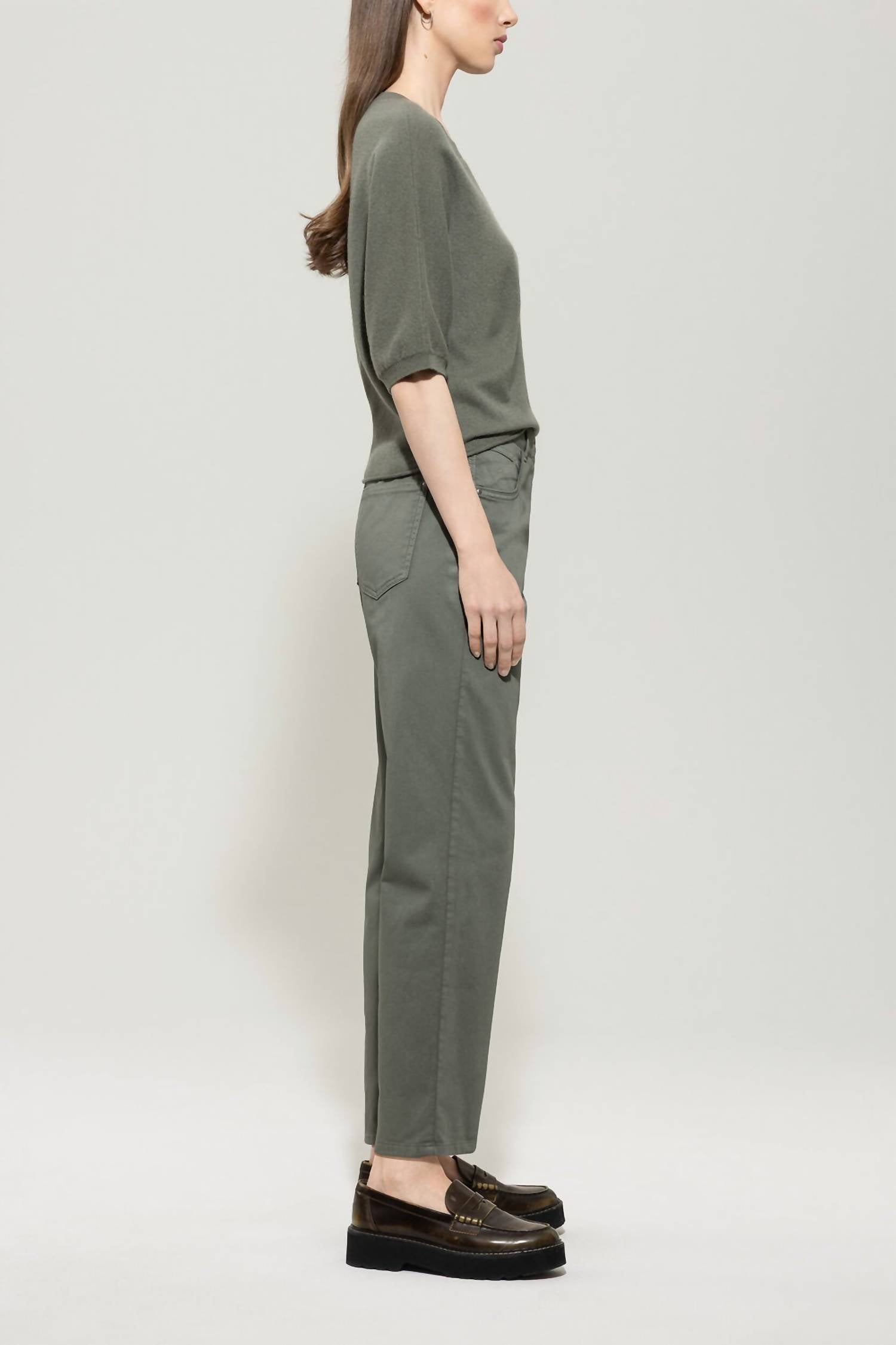 Luisa Cerano - High-stretch Tapered Denim Jeans