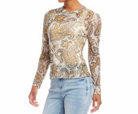 Karen Kane - Paisley Mesh Top