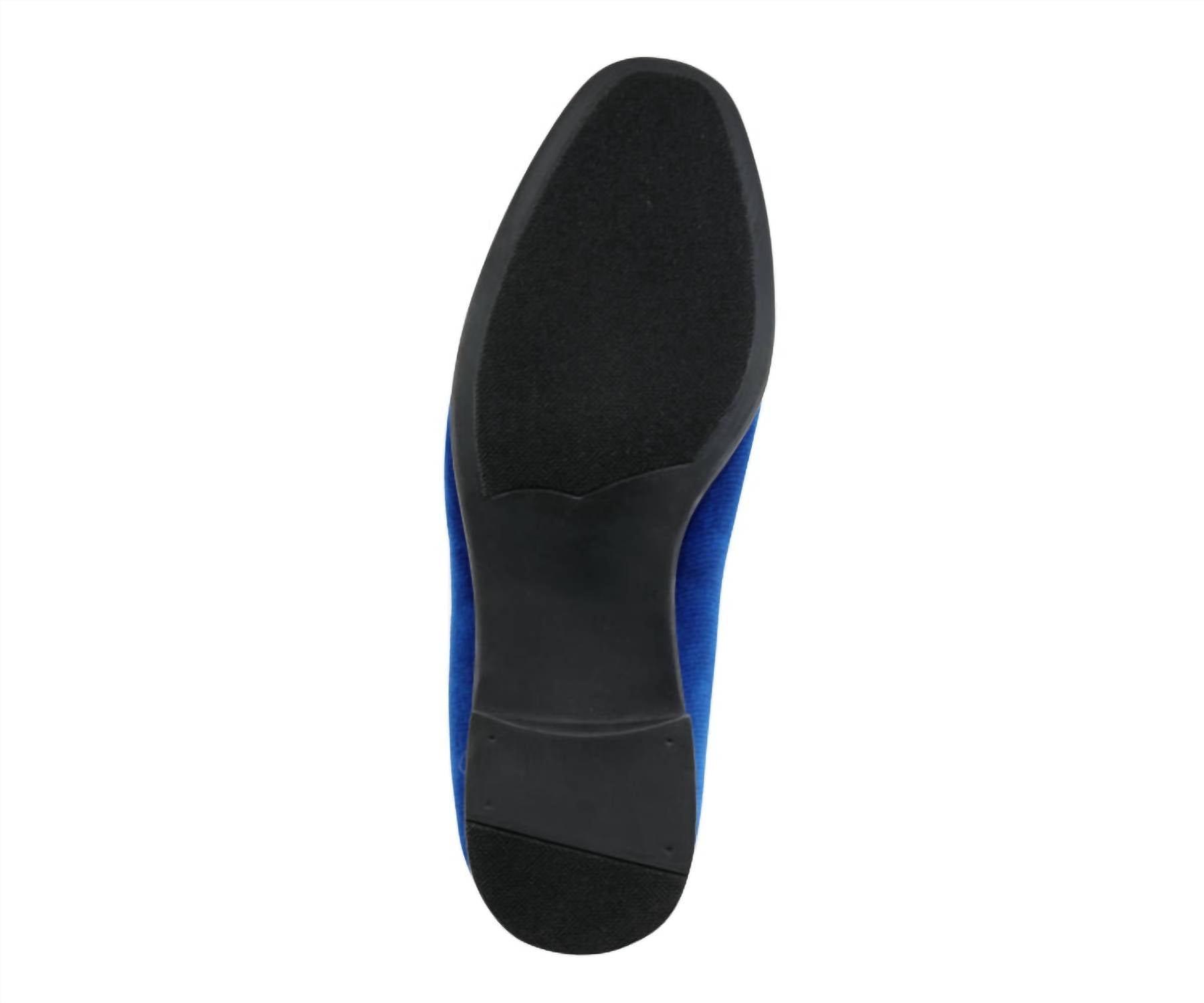 Amali Men's Brad Velvet Loafer in royal blue - men's loafer - view 5