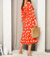 Sugarlips - Smock Floral Midi Dress
