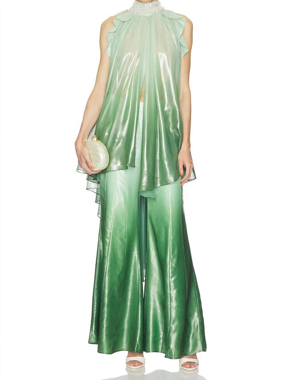 La Fuori - Iridescent Embroidered Top