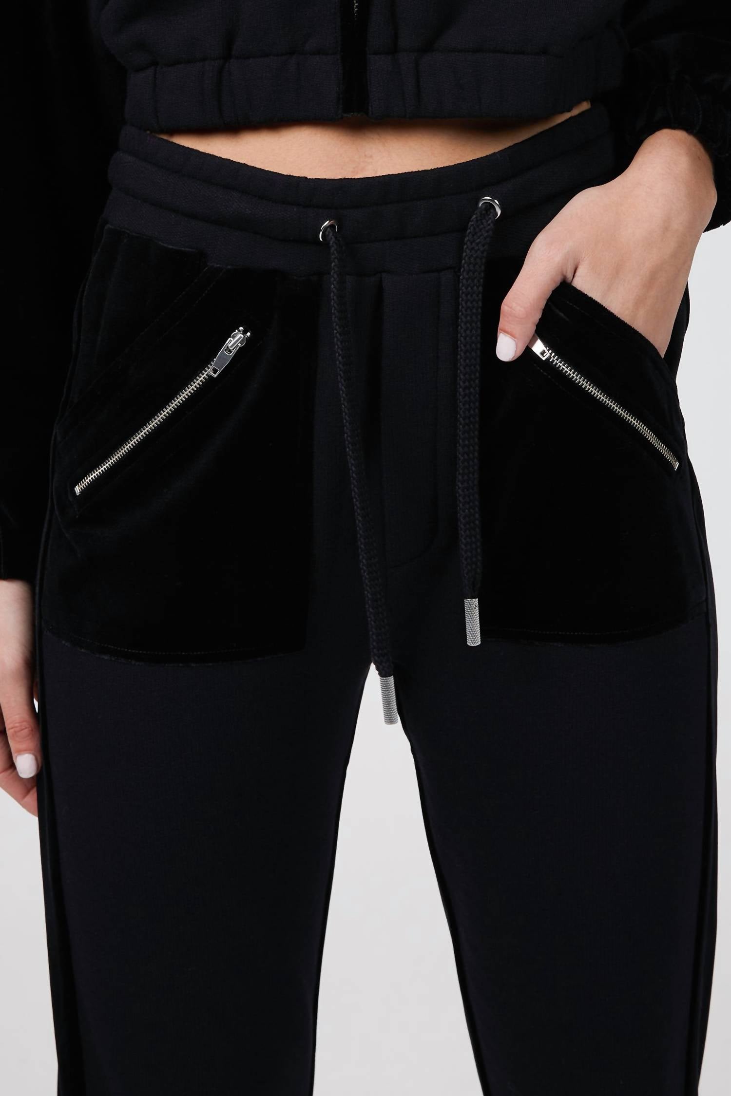 The Kooples - DUAL FABRIC JOGGERS