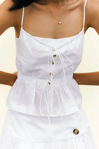 Ciao Lucia - Battista Buttons Down Top