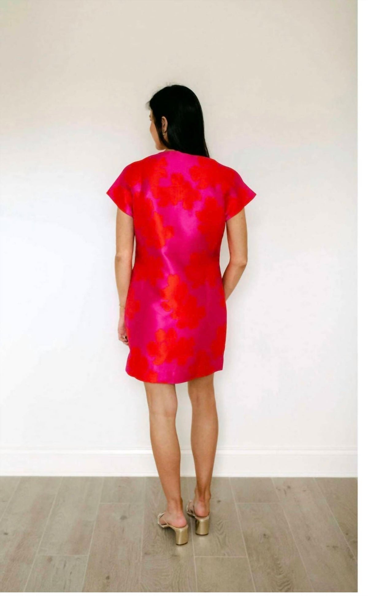 Jade - Zipper Brocade Dress