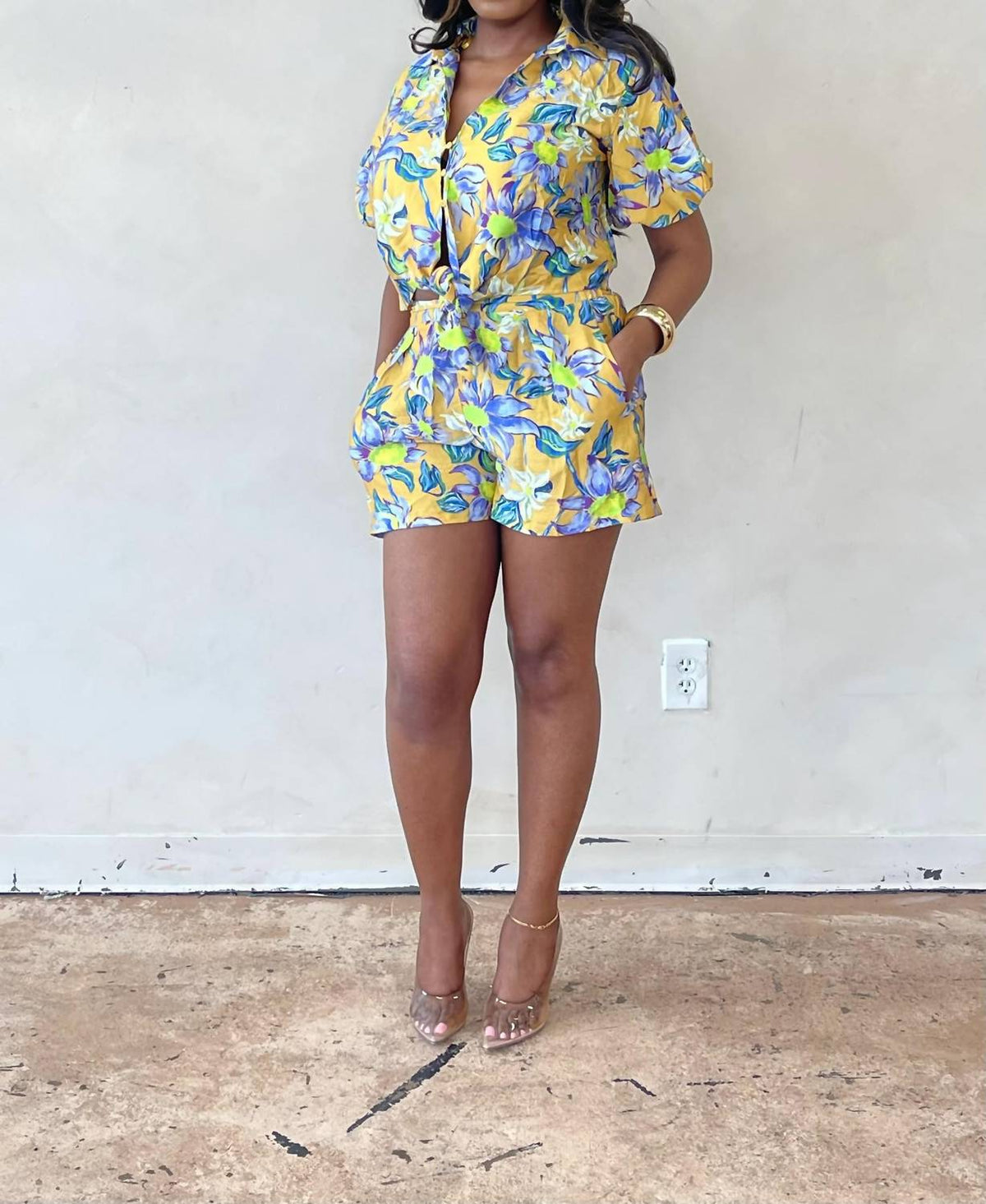 The Sang - Sunny Daze Floral Short Set