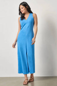 Lilla P - V Neck Seamed Maxi Dress