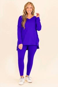 Zenana - V-neck Lounge Set