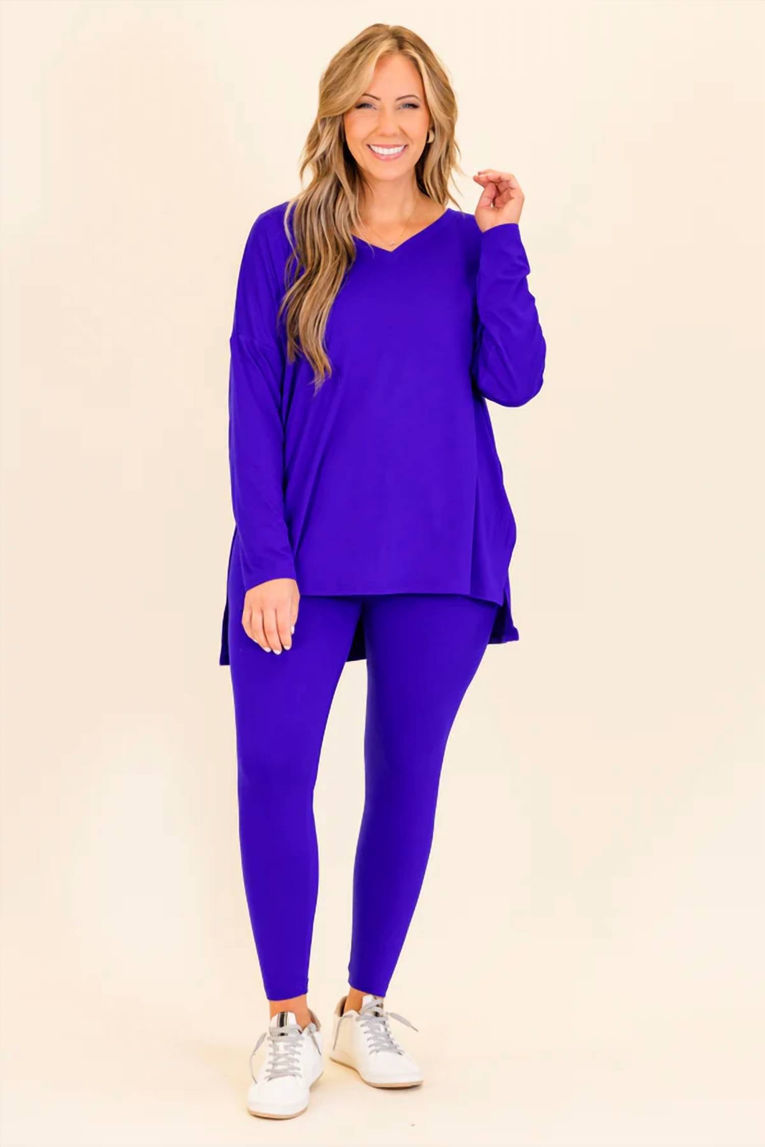 Zenana - V-neck Lounge Set