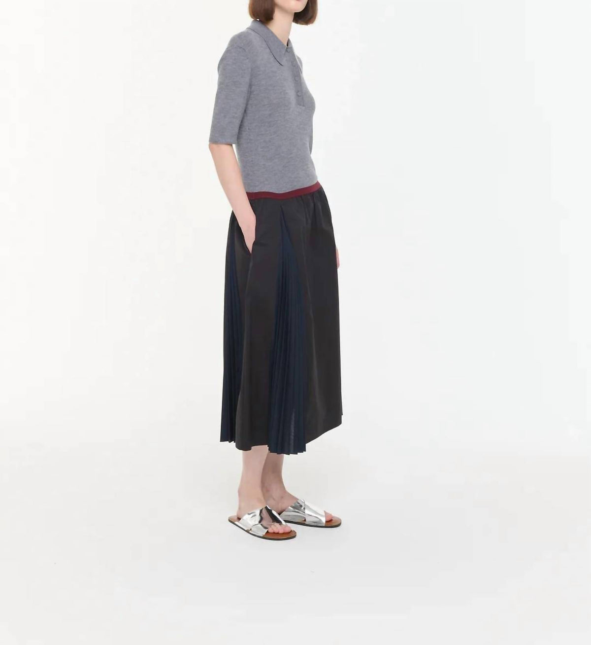 Plan C - Line Midi Skirt