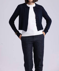 Minnie Rose - Southern Cashmere Collared Cardigan