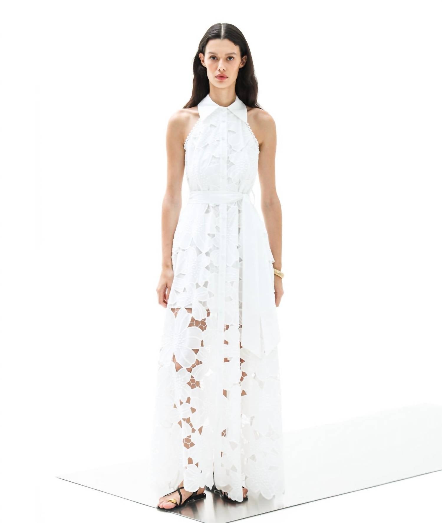 Lace The Label - Iris Cotton Sleeveless Maxi shirt dress