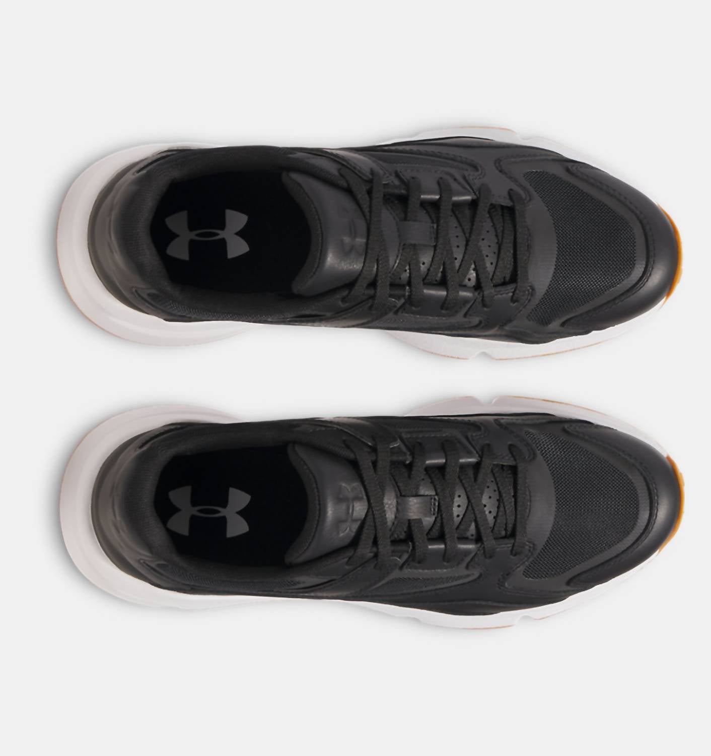 UNDER ARMOUR Unisex Forge 96 Leather Shoes in black white - men's sneaker - view 4