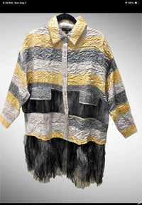 Kozan - Women's Zuma Blouse with Mesh Bottom