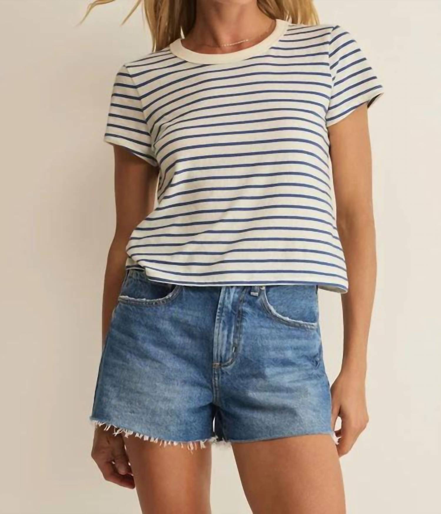 Z Supply - Junie Striped Short Sleeve Tee