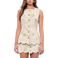 Maude Club - Women's Willow Embroidered Top