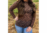 Sterling Kreek - Wild Canyon Leopard Mesh Top