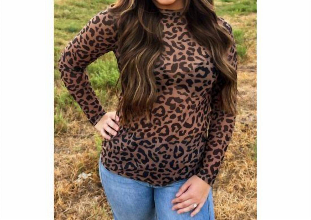 Sterling Kreek - Wild Canyon Leopard Mesh Top