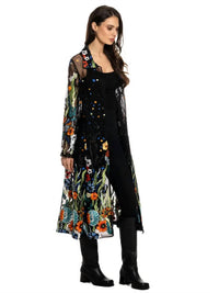 Adore - Long Embroidered Sheer Duster