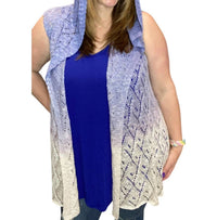 Kori - Dip Dye Hoodie Vest
