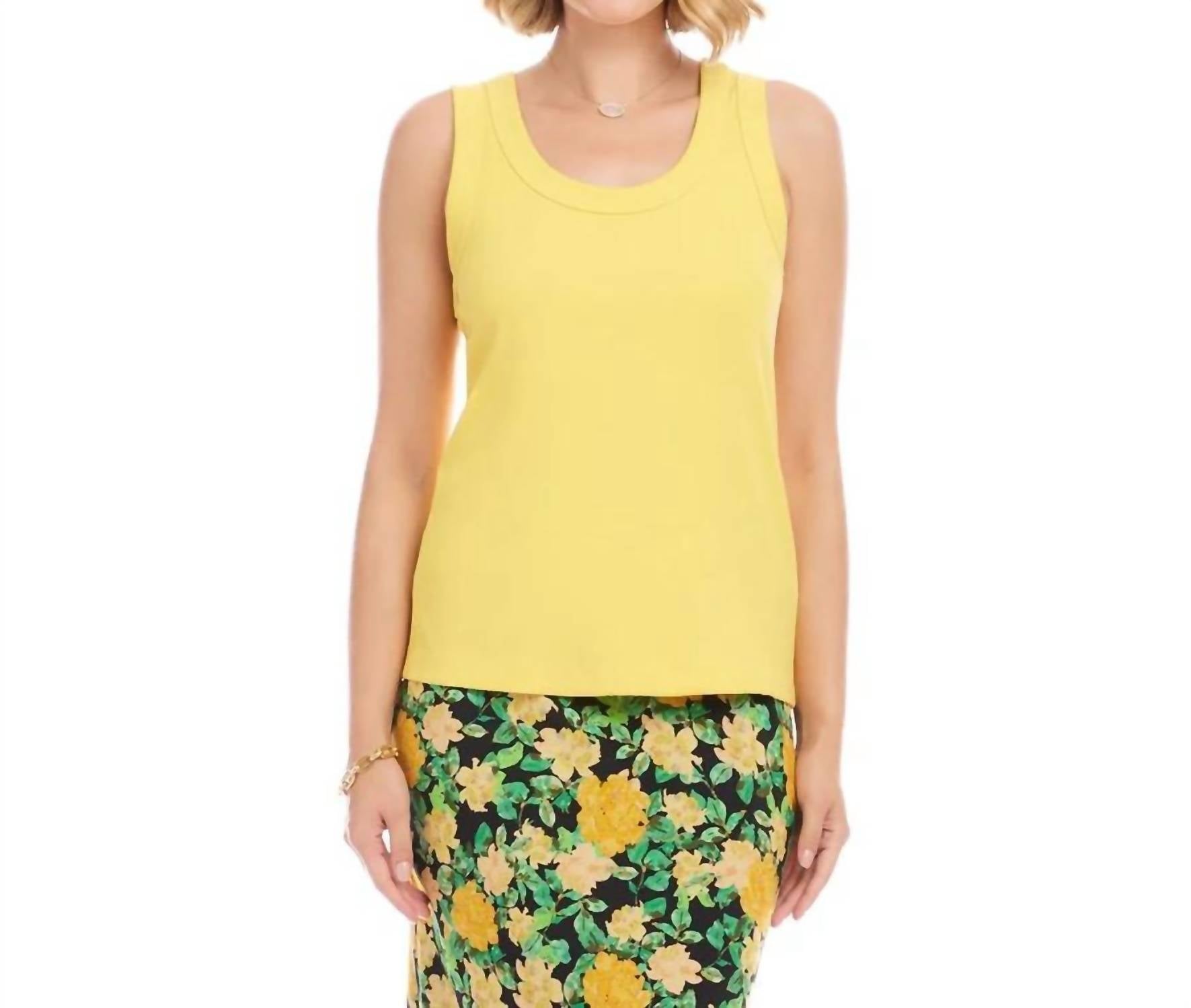 Karen Kane - Ribbed Scoop Neck Tank