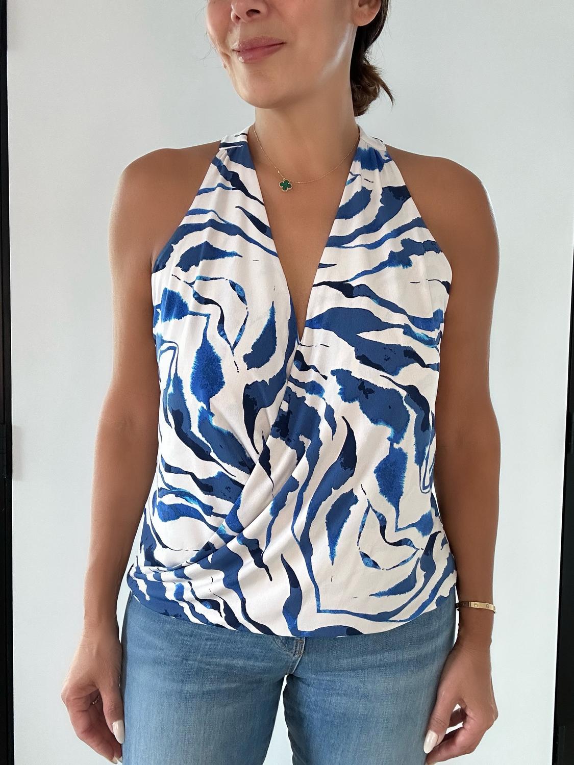 Veronica M Surplice Ity Top - Plus in oceana - women's tank top