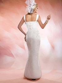 Mary'S Bridal - Fit And Flare Satin Dress