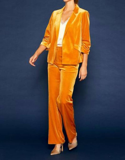 Skies Are Blue - Hey There Straight Leg Velvet Pants