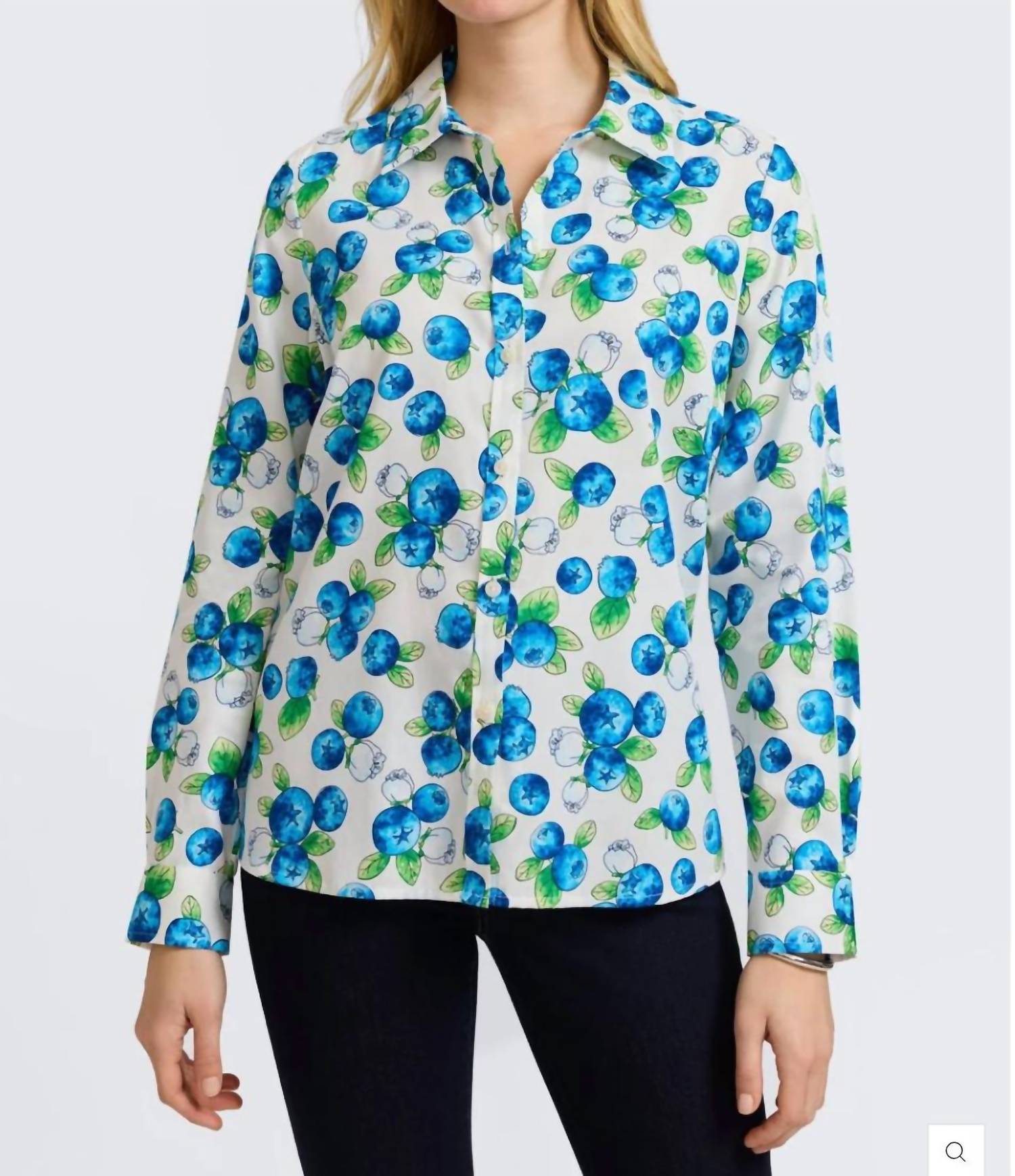 Foxcroft - TIE FRONT BLOUSE