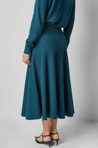 Lilla P - Flared Knit Midi Skirt