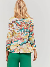 Aldo Martins Women's Button Down Blazer in multicolor - women's jacket - detail view