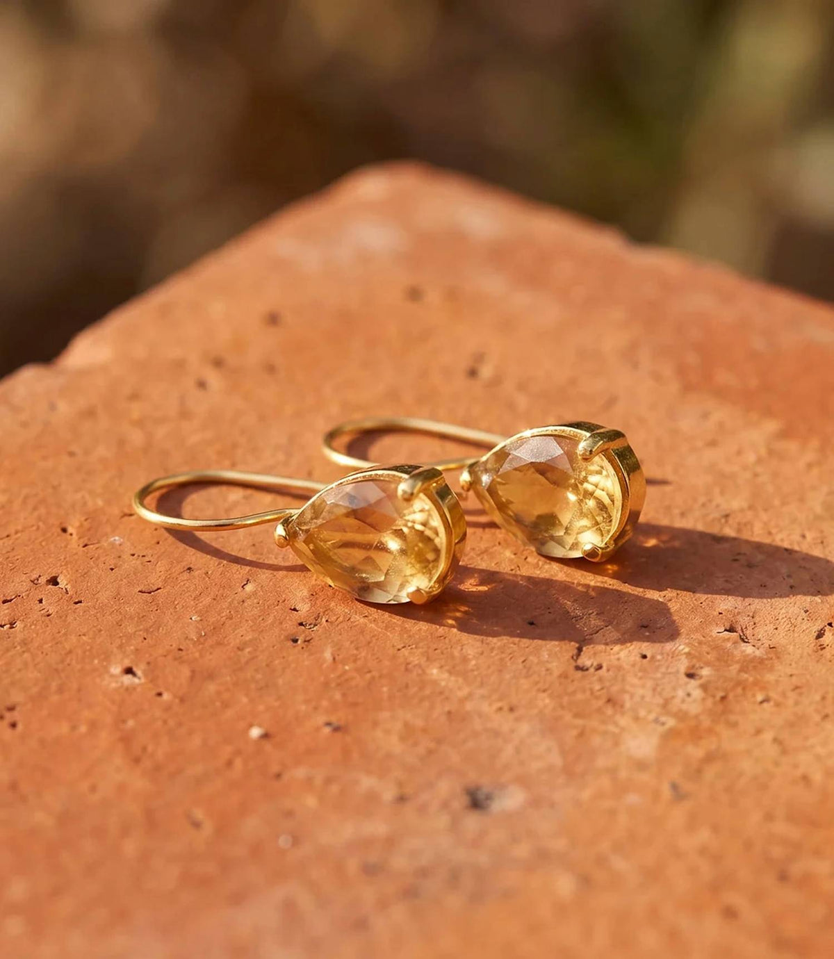 Schmuckoo - Women's Sienna Teardrop Gemstone Earrings