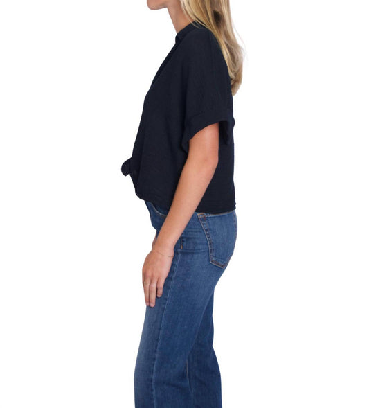 Stateside - Gauze Tie Front Shirt