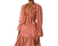 STEVE MADDEN Montana Knit Top in canyon rose - women's blouse - detail view