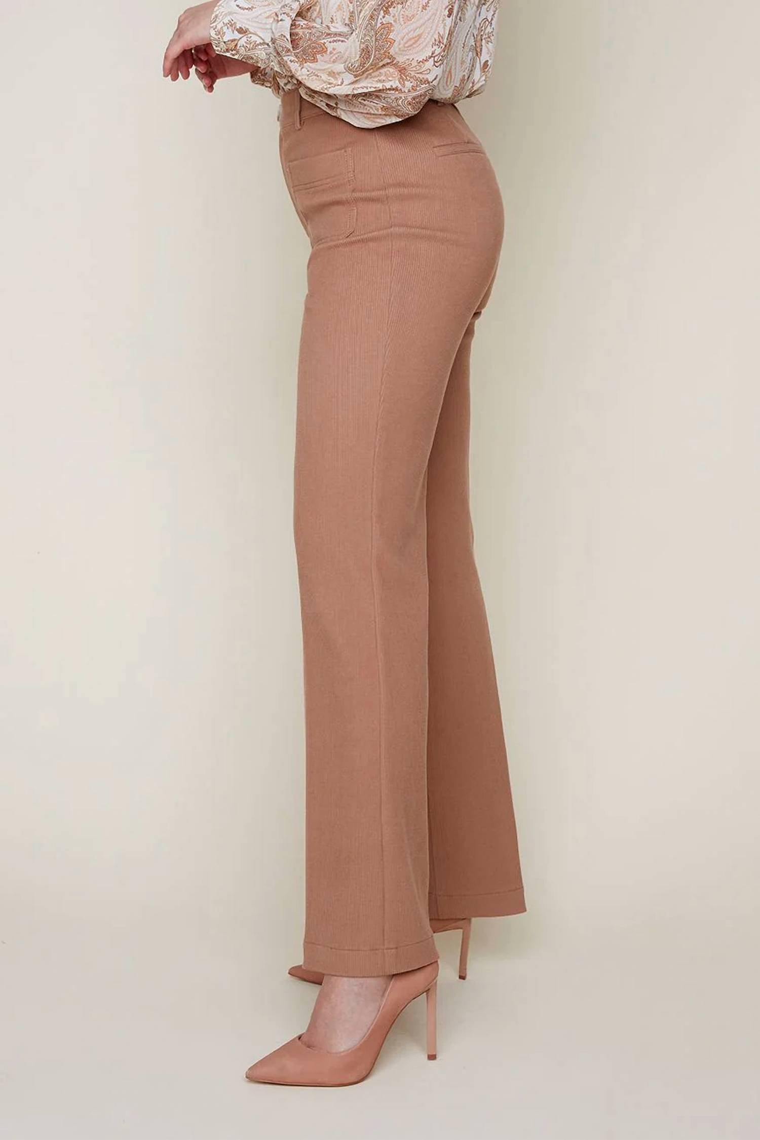 Renuar - High Waisted Flared Trousers