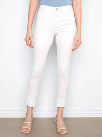 Charlie B - Frayed Hem Twill Jean