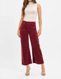 Risen - Catherine Corduroy High Rise Cropped Pants