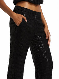 Ramy Brook - Olivian Sequined Straight Leg Pants