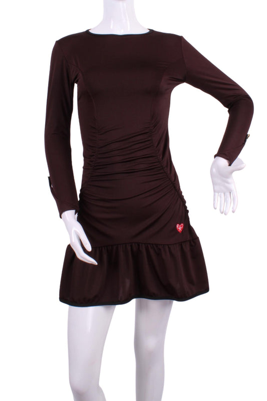 Love Love Tennis - Women's Long Sleeve Monroe Solid Tennis Dress