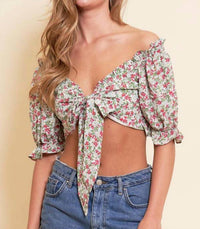 Better Be - Sweet Talk Floral Crop Top