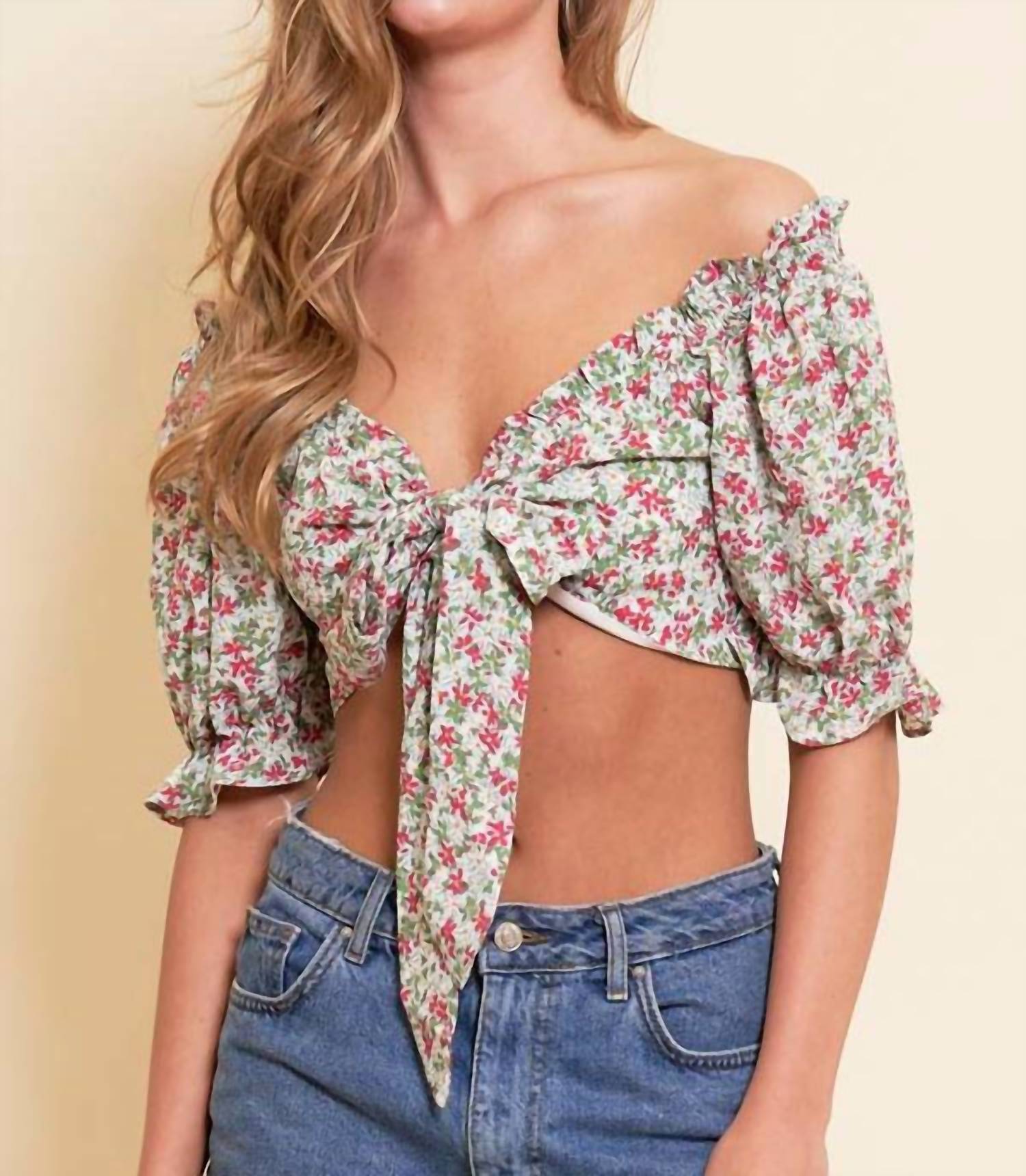 Better Be - Sweet Talk Floral Crop Top