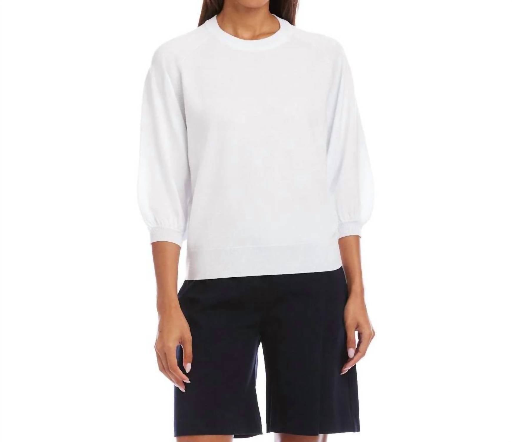 Karen Kane - Puff Sleeve Raglan Sweater