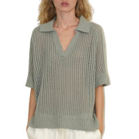 Sablyn - Shalom Relaxed Split Neck Cashmere Polo