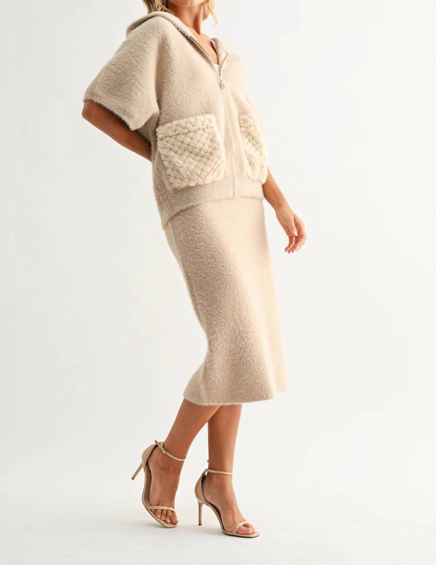 Joh - Simone Knitted Plush Jacket