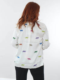 Vilagallo - Multicolored Leopards Blouse