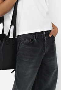 John Elliott - Nova Mid Rise Wide Leg Denim Jeans