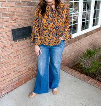 Easel - Women's Mirabelle Satin Blouse