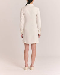 Cartolina Nantucket Hayes Mini Dress in ivory - women's dress - alternate view