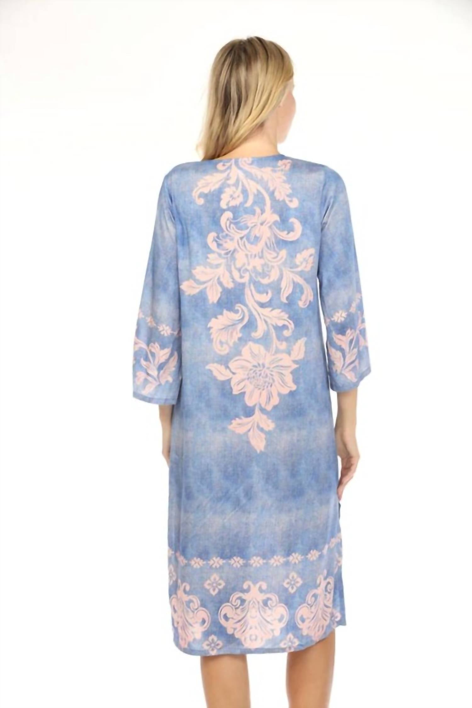 Johnny Was - KIMONO SLEEVE MIDI DRESS