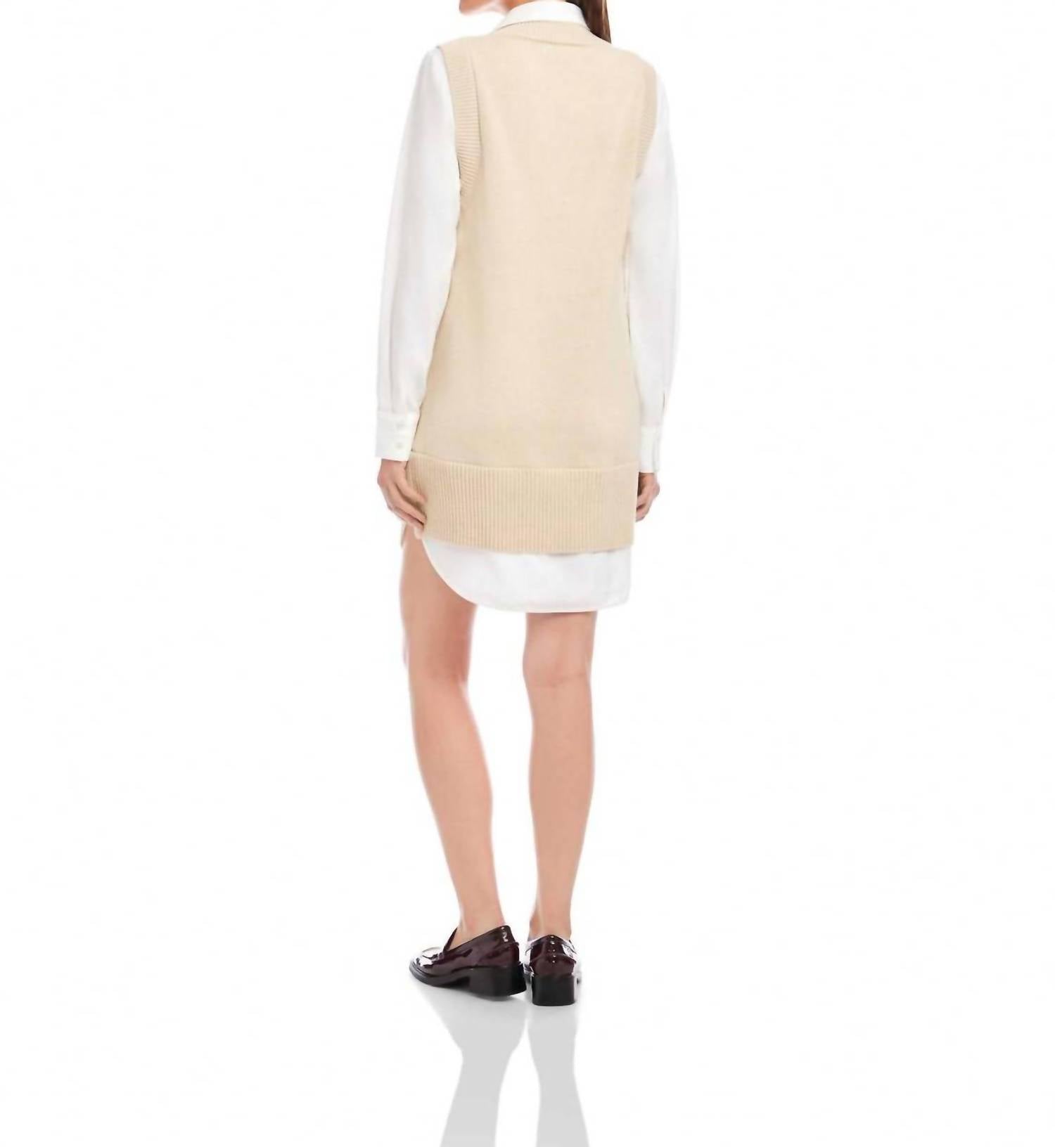Fifteen Twenty - Women's Elora Mixed Media Vest Dress