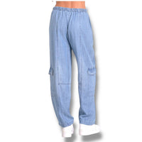Elan - Denim Cargo Pant